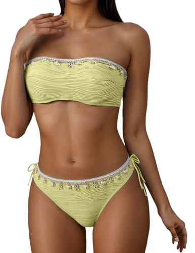 Generico Costume Nero Donna Costume Donna Due Pezzi Push Up con Ferretto Non Imbottito Costumi Bikini Triangolo per Seno Grande Curvy 2 Blu Bagno Rosso da Brasiliana Piscina Fascia 2XL Sportivo Mare