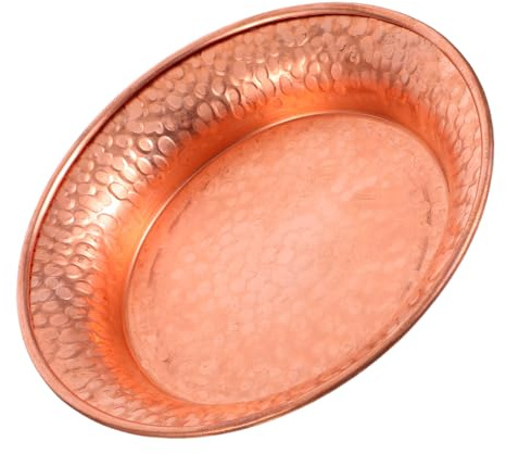 DIYEAH Ciotola per Offerte Buddista in Rame Martellato a Mano 11,5 Cm, Ciotola Rituale Tibetana Multifunzione per Salse, Vassoio Decorativo per Arredamento Casa e Pratiche Spirituali