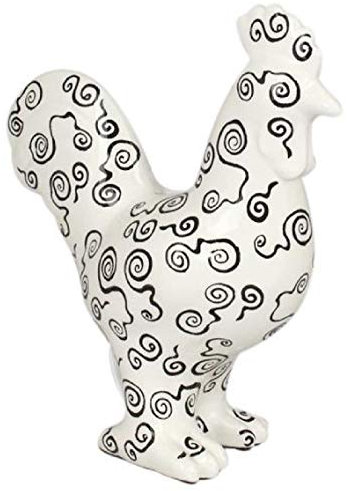 Pomme Pidou Spardose Edson | Originale e Keramische Huhn Spardose | Black Curls Gratis Geschenkbox