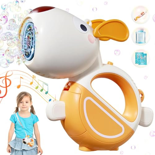 Automatische Seifenblasenpistole, Seifenblasenmaschine für Kinder mit Seifenblasen Nachfüllflasche, Seifenblasen-Pistole, Bubble Gun Machine, Seifenblasenmaschine Gun für Geburtstag Hochzeit Party