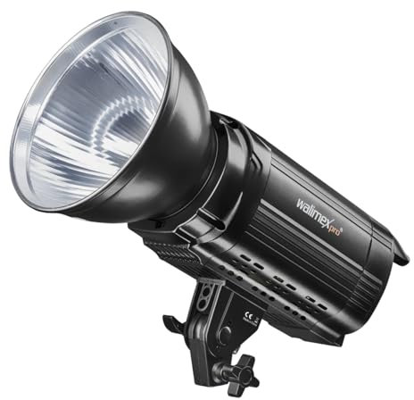 Walimex pro Niova Plus Daylight, dimmbare LED Videoleuchte 100 W, Videolicht mit Bowens-Reflektor & Soft Diffusor, Studiolicht mit COB-LED-Technologie