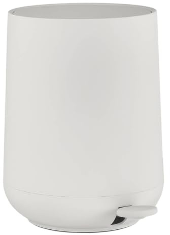 Zone Denmark Nova Pedaleimer Mülleimer Kosmetikeimer Badeimer Treteimer 5 Liter grau inkl 1 Rolle Beutel