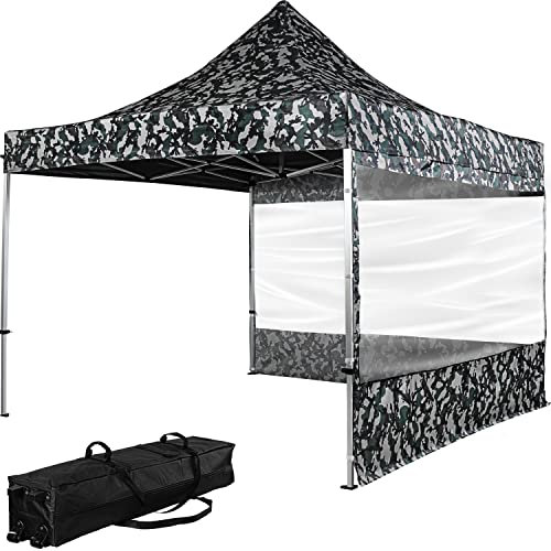 INSTENT Alu-Pavillon 3 x 3 m Pro wasserdicht UV Schutz 50+, urban mit 2 Seitenteilen