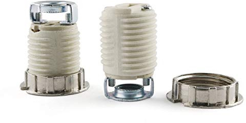 E-outstanding G9 Ceramic Lamp Holder 2PCS G-9 Halogen Light Bulb Base Socket (Total Height 35mm)