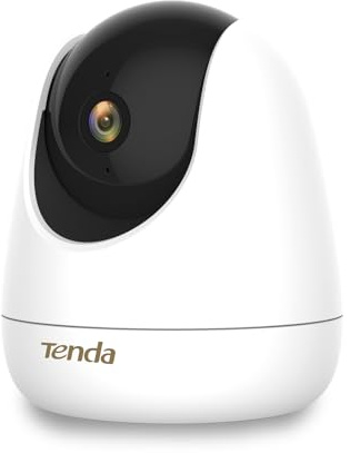 Tenda 2.5K Pan/Tilt Security Camera Indoor 4MP, Home CCTV, Pet Dog WiFi Camera 360° Baby Monitor with AI Detection, 2-Way Audio,12M Smart Night Vision WiFi IP Camera, Alexa not Compatible(CP7)