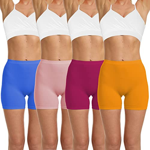 Ruxia Short à enfiler pour femme - Sans couture - Lisse - Anti-frottement - Short de vélo - Boxer pour garçon, B2110ss-7, S