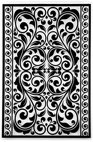Plantilla de estampado, ornamental 16, 14,5 cm x 9,5 cm
