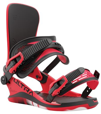 Union Ultra Snowboardbindningar, M: US Män 8-10, Varmröd