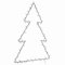 vidaXL Weihnachtsbeleuchtung Weihnachtsbaum-Silhouette 115 LEDs, Lichterkette, Weihnachtslichterkette, hängende Weihnachtsdekoration, LED-Lichterkette