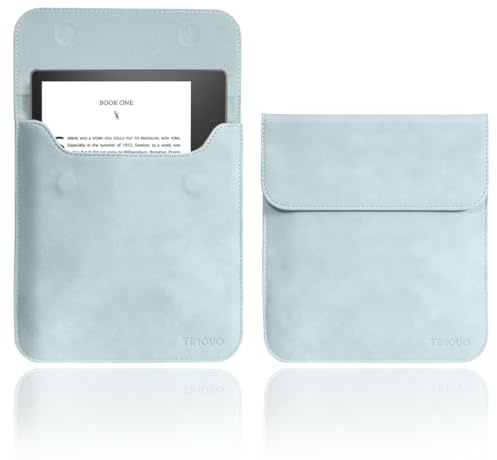 TiMOVO Funda de 7 Pulgadas, Compatible con e-Reader Book (10. Gen. 2019/9. Gen. 2017) y Dispositivos Kobo, Funda Protectora para eReader, Azul Claro