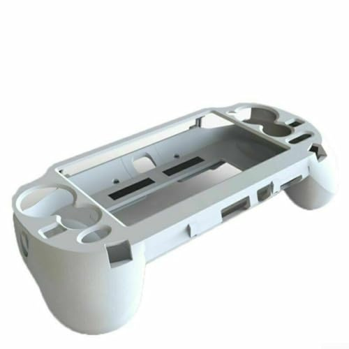 Custodia protettiva per controller di gioco per PS Vita 1000 con impugnatura ergonomica e cover per pulsanti L2 R2, custodia protettiva per controller di gioco Trigger L2 R2 (bianco)