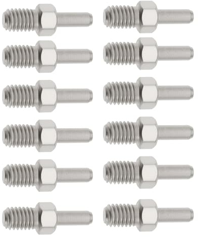 LT Easiyl 12 st M5 cyklar kedjebrytare ersättningsstift 4,9 x 3,1 x 19,3 mm för cykel kedjebrytare borttagningsverktyg silver