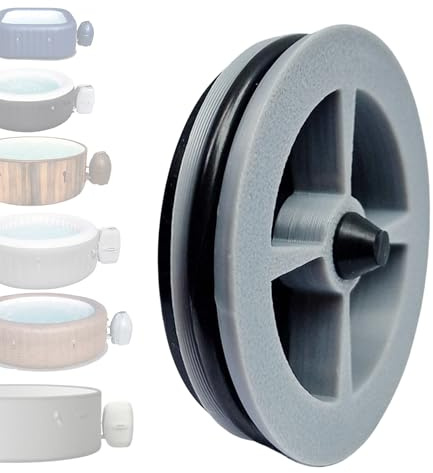 Clip-On icke-returventil för en anslutning – kompatibel med Lay-Z-Spa, Bestway, Coleman SaluSpa – AirJet badtunna backventil ersättning – enkel installation av läckagekontroll