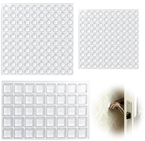 240 Pièces Patin Silicone Transparent, Tampon Silicone pour Meubles, Amortisseur Porte Placard Anti Bruit, Protection Murale, Patin Antidérapant pour Meubles Portes Tiroirs Chaises