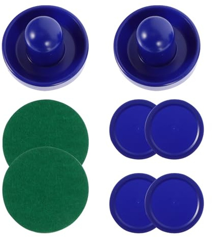 OSOLADY Set 1 Pz Accessori Hockey da Tavolo Blu in Plastico, Attrezzi Sportivi per Casa e Arcade, Include Air Hockey Pusher e Puck per Famiglia