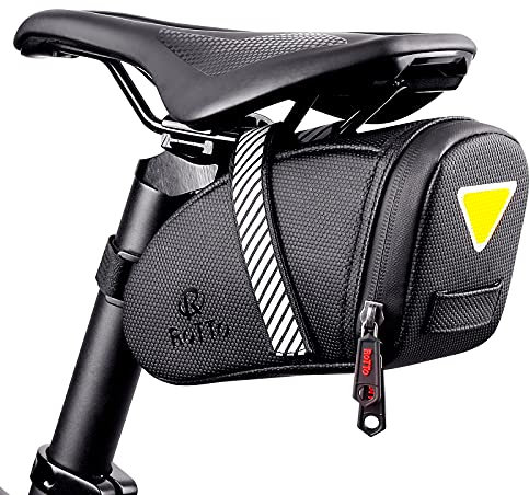 ROTTO Satteltasche Fahrrad Sattel Tasche für Mountainbike Rennrad Wasserdichter Reißverschluss