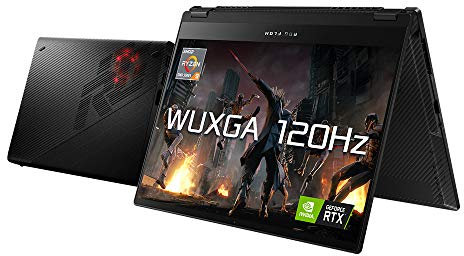 ASUS ROG Flow X13 GV301QE Full HD 120 Hz 13.4 Inch Touchscreen Gaming Laptop (AMD Ryzen 9-5980HS, Nvidia GeForce RTX 3080 eGPU + 3050Ti, 16 GB RAM, 1 TB SSD, Wi-Fi 6, Windows 10) Includes Stylus Pen