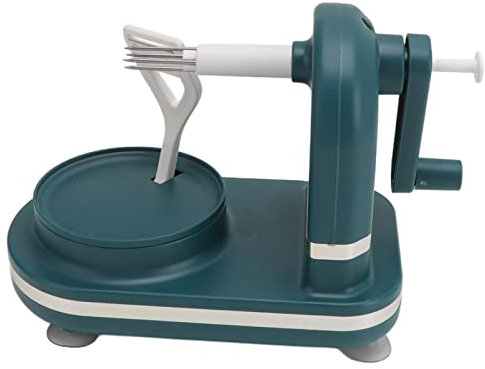 Pelamele a Manovella, Acciaio Inossidabile PP, Facile da Usare, per Cucina Domestica con Multifunzione (GREEN)