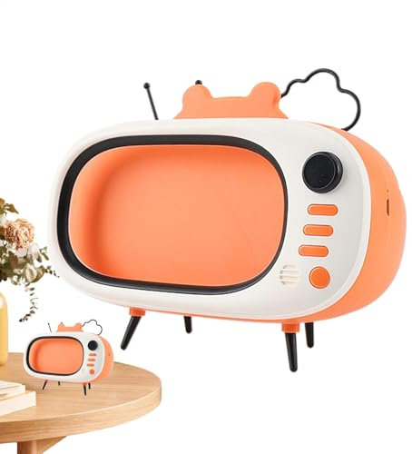 Desktop-Telefonhalterständer - Niedliche Retro-Telefonständer-Verzierung, Mobiler Ständer, Lustiger Telefon-Organizer | Einzigartig Für Telefone Unter 6,5 Zoll, Niedliche Retro-Telefonständer