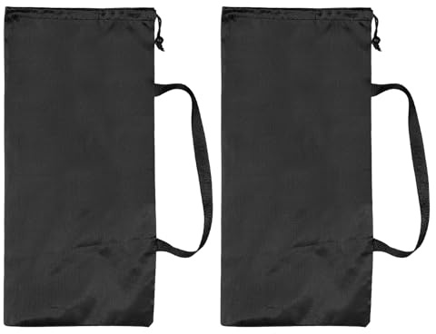 PATIKIL 56 x 25 cm stativ bärväska, 2-pack kamerastativ bärväskor Oxfordtyg vadderad väska för kamerakuggel mikrofon ljusstativ ark musik fotografitillbehör, svart