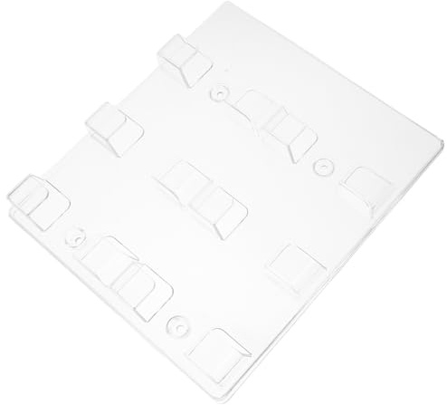 COHEALI Porta Biglietti da Visita Design a 6 Scomparti Grande Capacità in Vetro Organico Trasparente e Facile da Pulire da Parete da Scrivania per Casa e Fiere