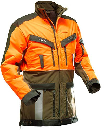 Pfanner Funktionsjacke Nachsuche 804335, Farbe:orange/grün, Größe:XL