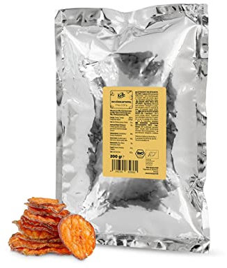 KoRo - Bio Süßkartoffel Chips 200 g - Crunchy Chips ohne Fett und künstliche Aromen aus biologischem Anbau