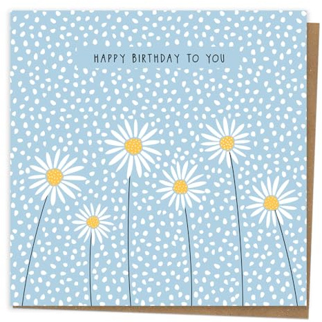Dotty about Paper Birthday Card for her - Oopsy Daisies - Happy Birthday to You - Premium Greetings Card for Her. Envelope Included (3466)