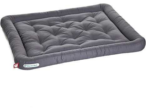 Doctor Bark Hundekissen - orthopädisches Hundebett, 95°C waschbar, hygienisch, robust & bequem (XL - 100x85 cm, Grau)