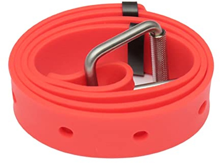Ceinture de poids avec boucle à dégagement pour plongée sous-marine et pêche Rouge