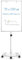 QUEENLINK Mobiles Whiteboard, 70 x 100 cm Magnetisches Whiteboard mit Ständer, höhenverstellbare Flipchart-Tafel, Dry Erase Standing White Board für Büro, Unterricht