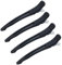 4 Stück Abteilklammern Friseur Klammern,Haar Clips Damen,Haarclips Damen Haarklemmen,Haarklammern Friseurbedarf,Lockenwickler klammern,No-Trace Abteilklammern,Professionelle Salon Haarklammern-Schwarz