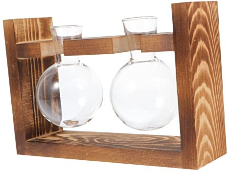 INOOMP Vaso Idroponico Con Cornice in Legno Alla Moda Supporto in Decorazione Perfetto Per