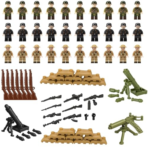 Toy Soldiers Army Toys Set, 30 Pcs Military Figures for Kids, Army Men for War Games and Educational Play, Durable Plastic Soldiers for Strategy Games and Collections
