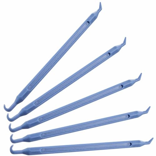 Lanties 5 Pcs 5.5 Inch Plastic O Ring Pick Set Non Scratch Tool, Blue