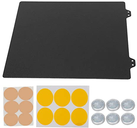 Fyearfly 220PEI byggplatta med fjäderstål, dubbelsidig texturerad 220 x 220 mm flexibel magnetisk värmeplatta för enkel modellborttagning, kompatibel med Creality Ender/Anet-serien och PLA PETG ABS.