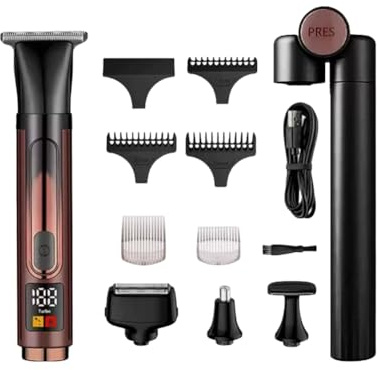 Akfldms Afeitadora de Espalda Eléctrica Afeitadora de Espalda para Hombres con Extensible Ajustable Plegable Recortadora de Espalda para Hombres Impermeable Pantalla LED
