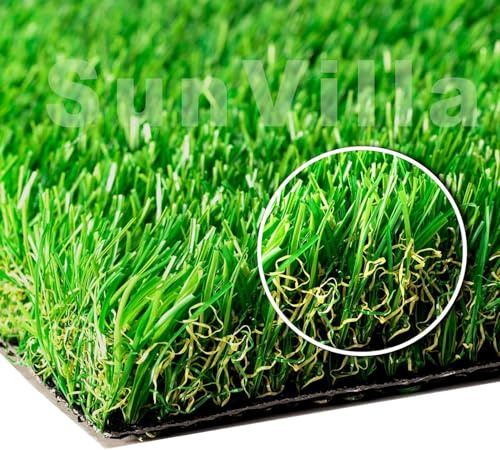 SunVilla Grass 1.38 Realistic Artificial Grass Turf 28''x 40''(7.7 SQ FT)