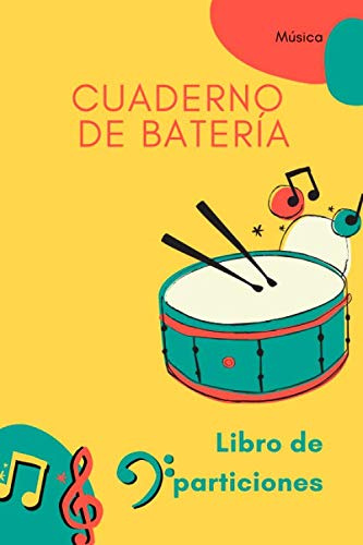 Cuaderno de batería: Libro de partituras | Papel escrito a mano | Ahorrar tiempo | 7 tablaturas y 6 diagramas de acordes por página | Para batería apasionados
