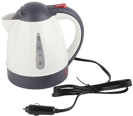 BuyWeek Hervidor de Agua para Coche Calentador de Agua, 24V 1000ml Portátil de Acero Inoxidable 304 para Té Café