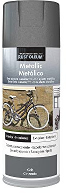 Rust-Oleum Metallic pintura en spray con acabado metálico Gris 400 ml