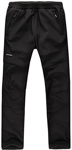 Höhenhorn Tiegun Pantalon softshell pour enfant garçon fille pantalon d'extérieur doublé hiver pantalon de snowboard imperméable respirant