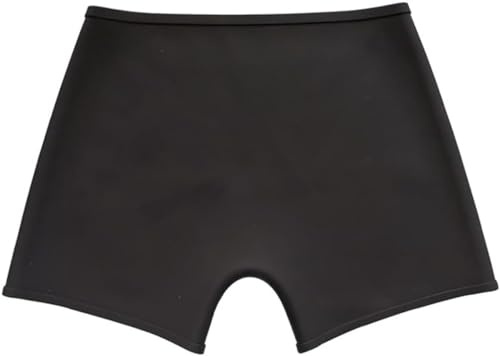 Hfnnhl Boxer imperméable en Silicone pour Femmes, Culotte de Natation, Culotte élastique, sous-vêtements étanches (Color : Black, Size : One Size)