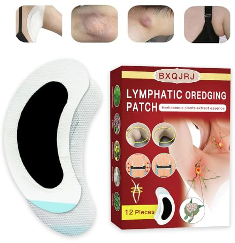 Pumei Lymphatic Drainage Patch Lymphatic Drainage Herbal Lymphatic Drainage Care Patch Herbal Neck Patch (12)