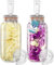 HEFTMAN Gärglas mit Luftschleuse, 2 l für sichere Gärung für Kefir, Kimchi, Sauerkraut, Sauerkraut, Sauerteig-Starter, Silikondeckel und Gärgewichte, Gärgläser, 2 Stück (komplettes Set)