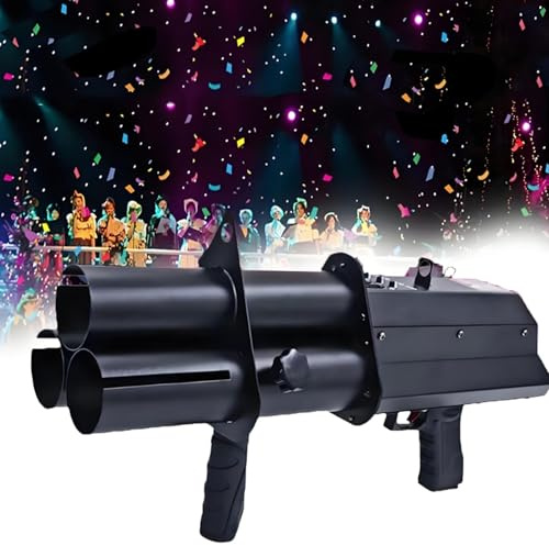 MQDLJSE Confeti eléctrico, máquina de Efectos de Escenario portátil LED, máquina de Efectos de Confeti, Lanzador de Confeti, para Fiesta, Club, Boda.