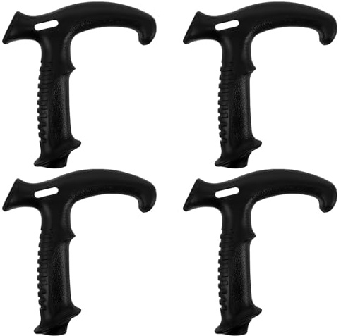 KICHOUSE 4 st. ersättningshandtag för - ergonomiska, halkfria T-formade handtag för vandringsstavstillbehör, passar stavar med 20 mm/0,79 diameter