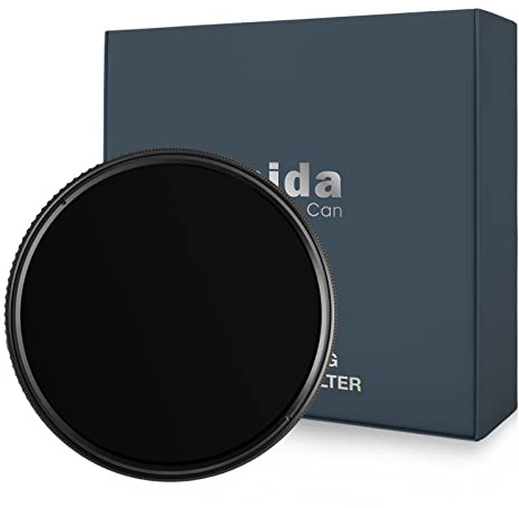 Haida Filtro ND variable de 82 mm, 1,5-5 paradas, filtro de densidad neutra ajustable, filtro ND4 ND8 ND16 ND32 (serie PROII)