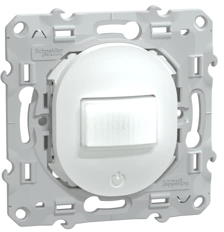 Schneider Electric - Ovalis - détecteur de présence et de mouvement - toutes charges - 3 fils - Blanc - S320523
