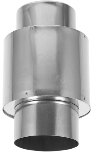 DOITOOL Anti- Check Valve Hard Start Kit for Gas Water Heater Ventilation System Parts Dryer Vent Joints Gas Water Heater Duct Connector Air Outlet Accessories Stainless Steel